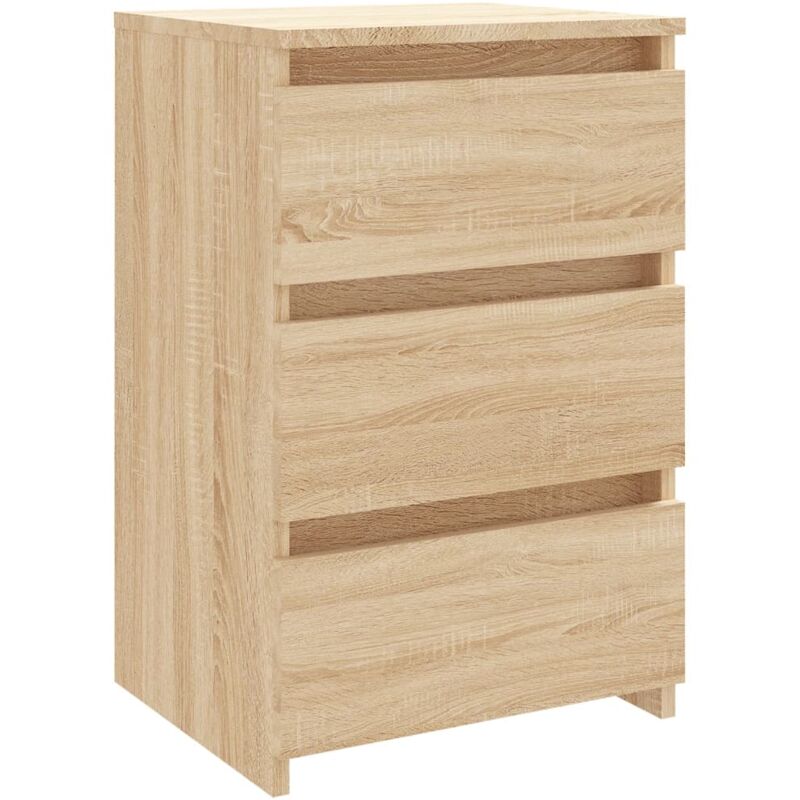 Vidaxl Braun Nachttisch Sonoma-Eiche 40X35x62,5 Cm Holzwerkstoff