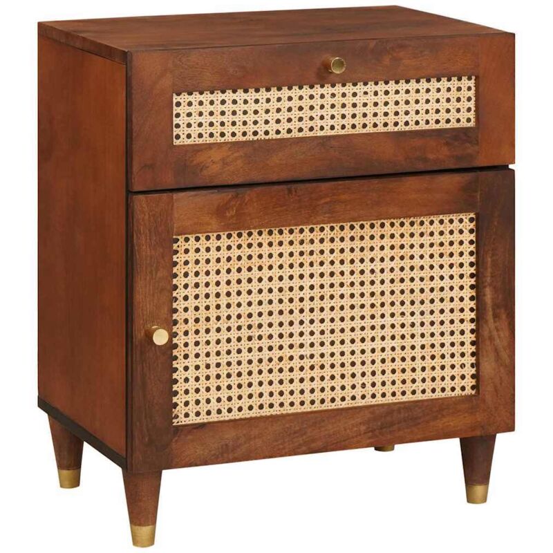 Nachttische Braun 50 X 33 X 60 Cm Massivholz Mango Vidaxl