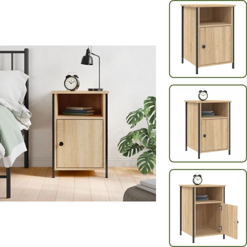 Vidaxl The Living Store Nachttisch Sonoma-eiche 40x42x60 Cm Holzwerkstoff - Holz Nachttisch