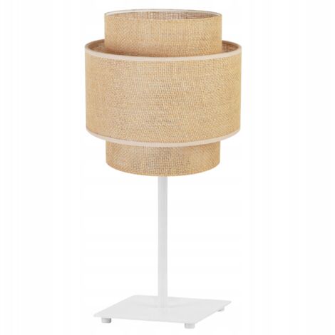 NACHTTISCHLAMPE BOHO JUTA LAMPENSCHIRM 20 CM