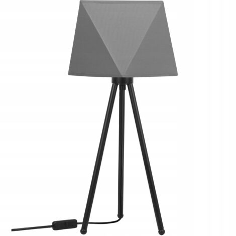 NACHTTISCHLAMPE, DIAMANT-LAMPENSCHIRM, STATIV