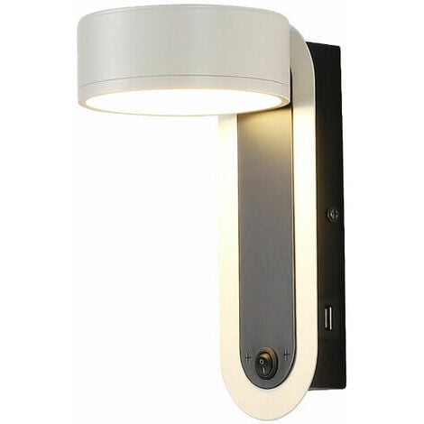 AMIRROR SMART UG Nachttischlampe, moderne Wandleuchte mit Schalter, LED-Wandleuchte mit USB-Ladeanschluss, Kopfteil-Wandleuchte, Flur-Leseleuchte für Kinderzimmer, warmweißes Licht (30,5 °C)