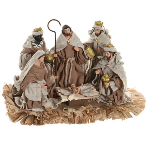 Nacimiento Poliester Resina 40X24X23,5 Beige