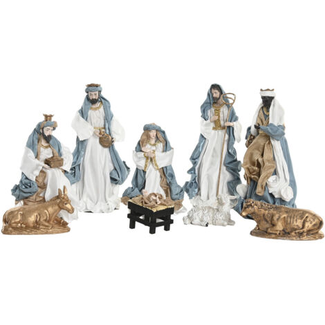 Nacimiento Set 9 Poliester 20X15X30 Azul