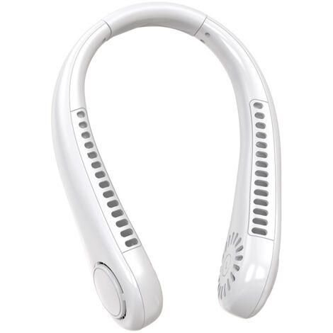 Nackenventilator, Ventilator Hals mit 360°Cooling Luftstrom, 2600mAh Hals Ventilator Mini USB Ventilator, 3 Speed Tragbare Hände frei Persönlicher Ventilator Nacken Neck Fan für Männer Frauen Kinder
