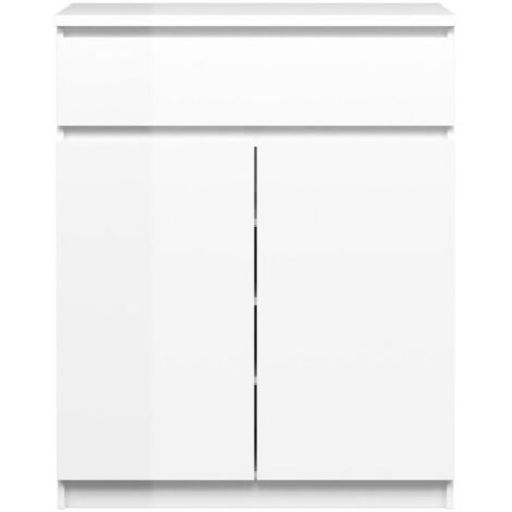Nada Sideboard 2 Türen og 1 Schublade weiss hochglanz.
