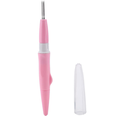 Nadelfilz-Stanzstift mit 3 feinen Nadeln für DIY-Bastelarbeiten (Pink)