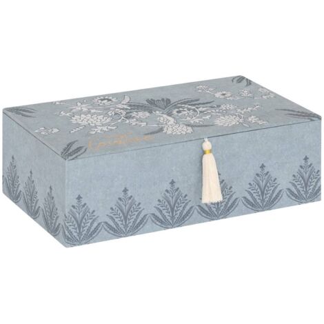 Nähkästchen Wild Keramik hellblau 30x18,5cm - Atmosphera créateur d'intérieur