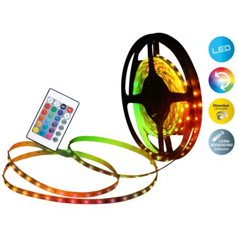 Näve LED Stripe RGB 10m 24W, dimmbar LED Stripe