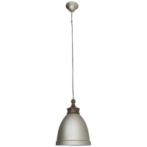 Naeve PINHEAD 25cm Kuppel Pendelleuchte Deckenleuchte Silber 1xE27