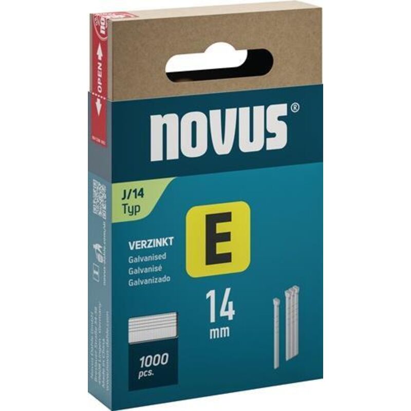 Novus Nägel E Typ J Länge 14 Mm Drahtbreite 1, 2 Mm Mit Kopf