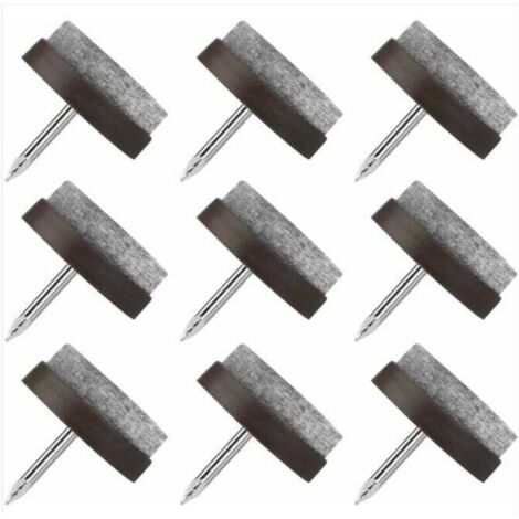 Nagel-Stuhlpolster, 80 Stück Nagel-Möbelpolster, 22 mm runde Stuhlpolster, Filz-Möbelpolster für Tisch- und Stuhlbeine, Möbelschutz
