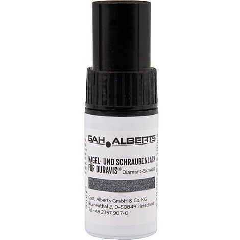 Nagel- und Schraubenlack DURAVIS® Farbe: schwarzdiamant, Gebinde: Flasche 9 ml
