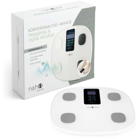 nah-vital nah-vital Smart 6V Körperanalysewaage digital Wägebereich (max.)=180 kg Weiß