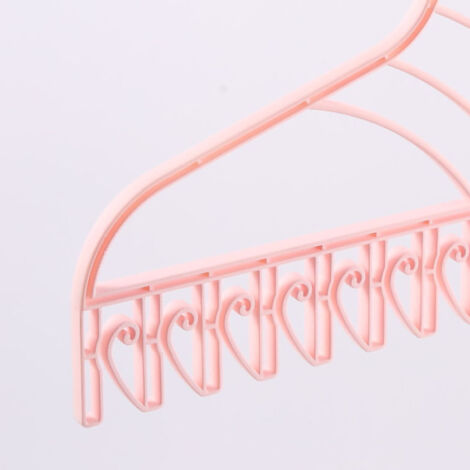 Nahtloser, multifunktionaler Wäscheständer aus Kunststoff mit V-Clip-Halterung für BHs und Socken, knitterfrei, rosa