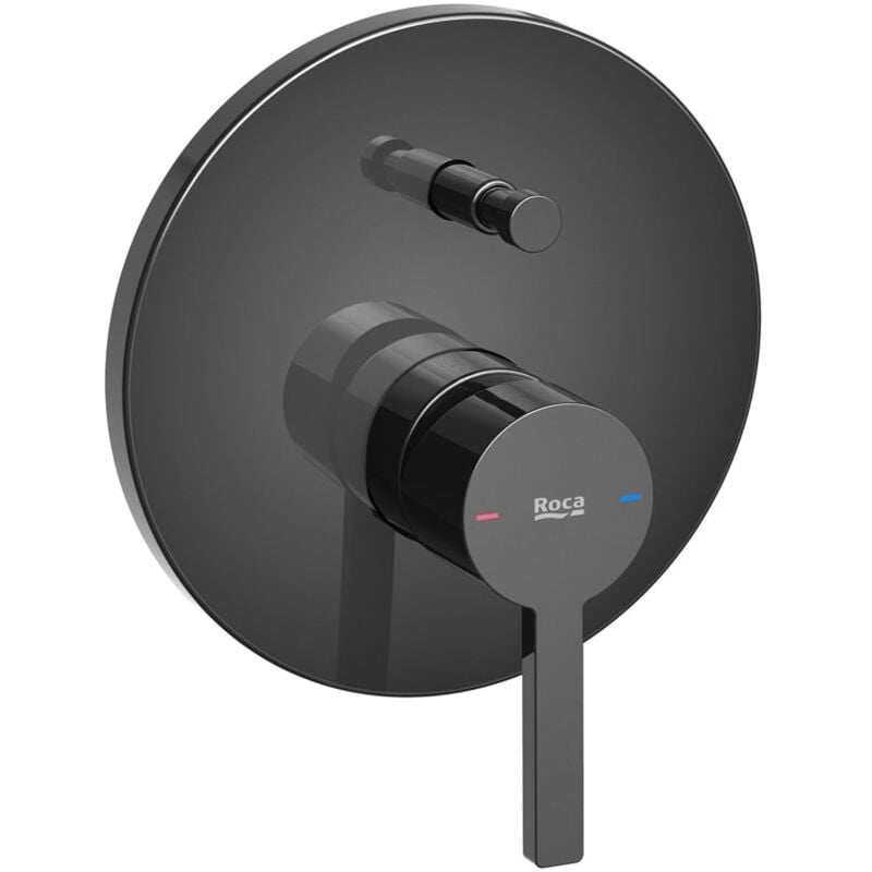 A5A0B96CN0 naia Grifo Monomando Empotrable para Baño-Ducha con Inversor Automático Negro Titanio - ref: A5A0B96CN0 - Roca