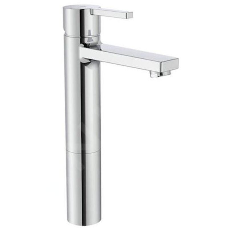 Roca - Mitigeur monocommande de lavabo à bec haut avec vidage click-clack Roca - Mitigeur monocommande de lavabo à bec haut avec vidage click-clack