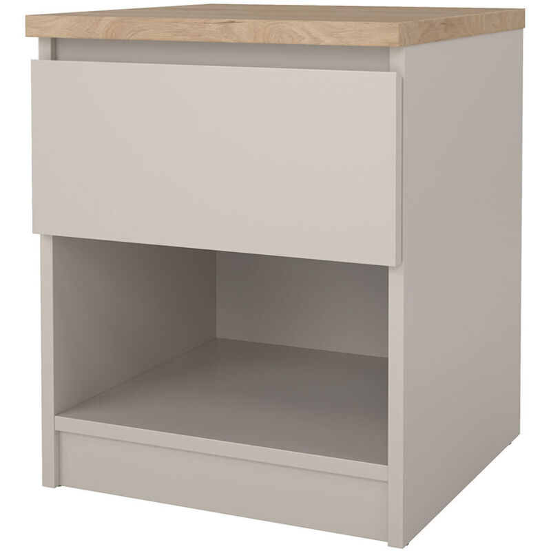 Ebuy24 Naia Nachttisch 1 Schublade Eiche Dekor.