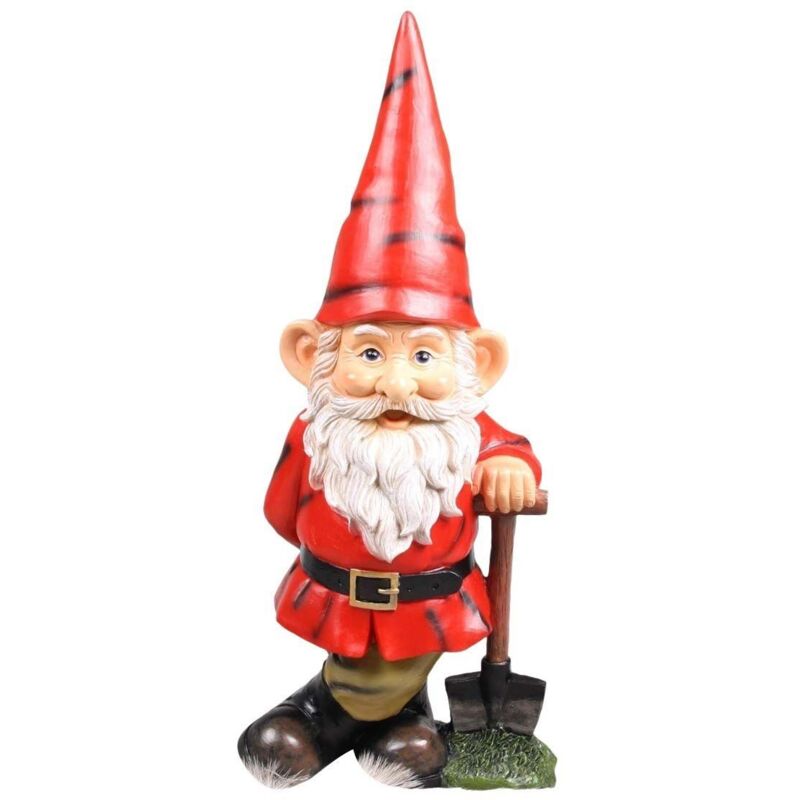 Jardindeco - Nain de jardin avec pelle en résine André m