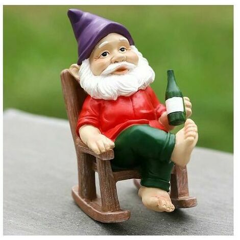 Nain de Jardin Exterieur Décoration de Jardin avec Statue de Jardin en Résine Nain De Jardin Humour Rigolo pour Maison Jardin Exterieur Enfants Garons Filles