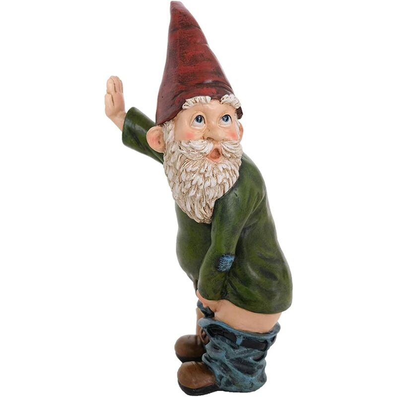 Nain De Jardin, La Décoration Drôle Nain de Jardin Humor Exterieur Pipi Vilain Rend Gens Heureux, Statue Jardin Exterieur, Convient à la Décoration