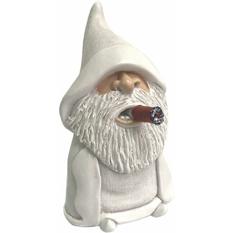 Abcrital - Nain de Jardin,Décoration de Jardin drôle GNOME Homme,Nain de Jardin Doigt d'honneur,Nain de Jardin Humour,Sculpture de Jardin en résine