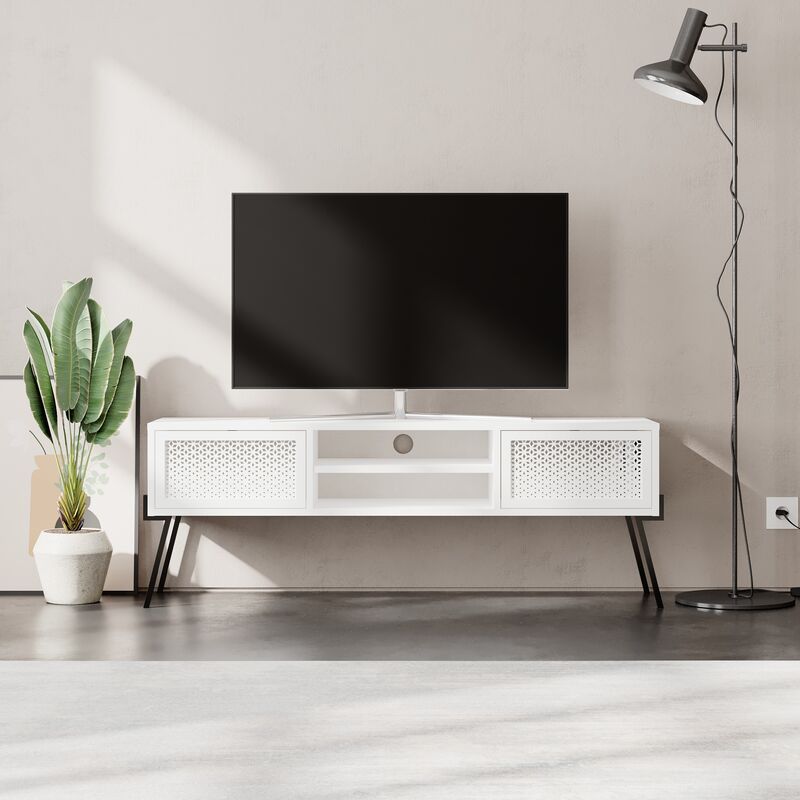 NAIVE TV STAND - WHITE - White