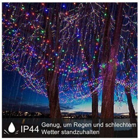Naizy – Guirlande lumineuse d'extérieur 80 m 800 LED RVB – IP44 étanche – 8 modes d'éclairage – Pour fêtes et mariages