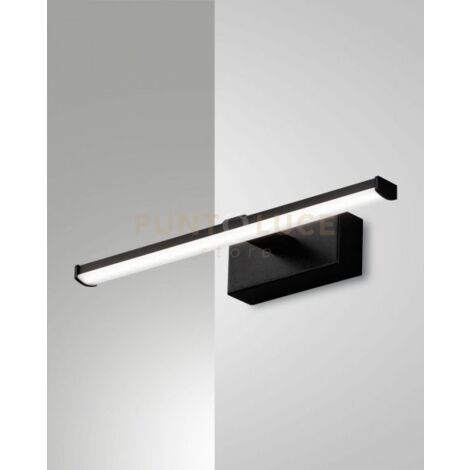 NALA APPLIQUE NERO L. 30cm A led 3000K - 6W - 700 lm IP44
