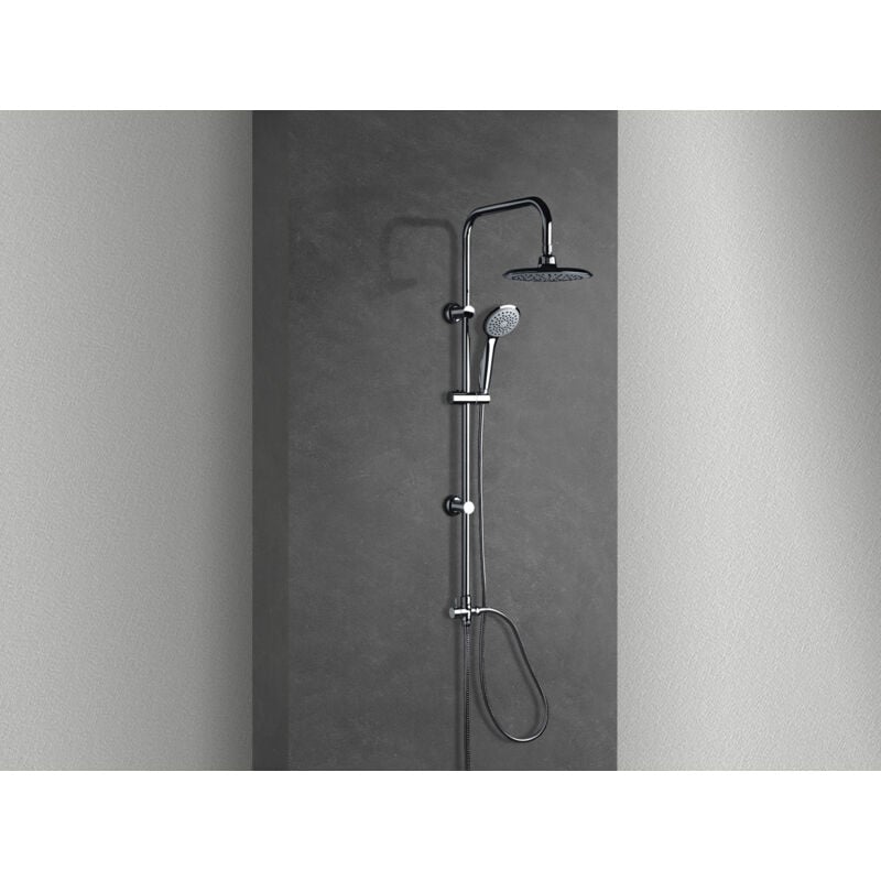 Colonne de douche modéle pont avec pommeau douche cervical circulaire - Nala