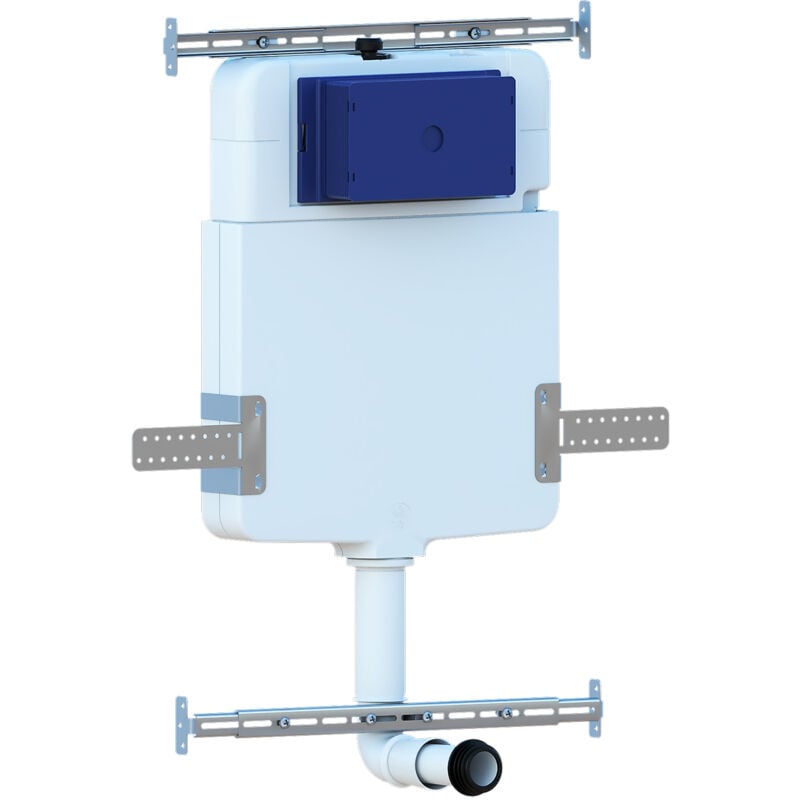 Cuvette Encastrée Pour wc à Poser Au Sol Avec Plaque De Commande En Acier Inoxydable Double Bouton Complète - Nala