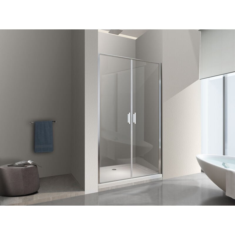 Nala - Porte de douche de 6 mm ouverture à battant - 102-105 cm