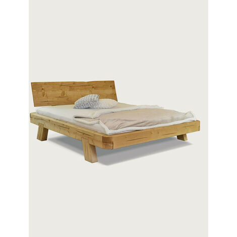 Nalia - Lit poutre en bois massif d'épicéa