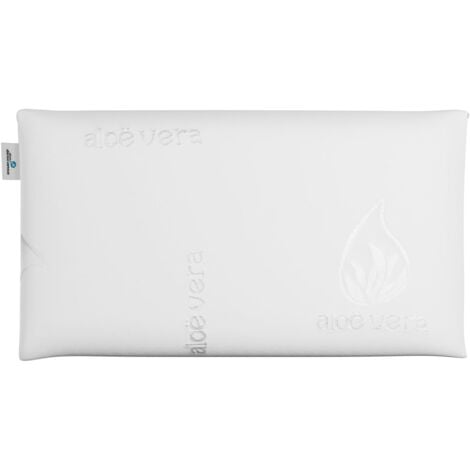 Nalui Almohada Viscoelástica Blanco Agatha con Doble Funda (Firmeza Media)