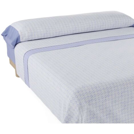 Nalui Juego de Sábanas  Flores Tejido Polycotton, Lavable a 30º y Fácil Planchado