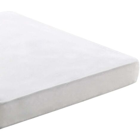 Nalui Protector de Colchón Blanco Tencel Hipoalergénico, Transpirable, Ultrasuave, Antiácaros, Ecológico