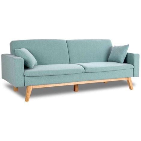 Nalui Sofá Cama Verde Menta Reine 3 Plazas