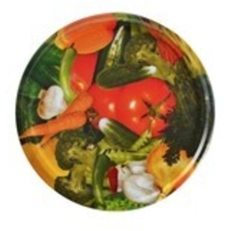 Namensdeckel für Gläser 66 mm - 10 Stück - Obst/Gemüse