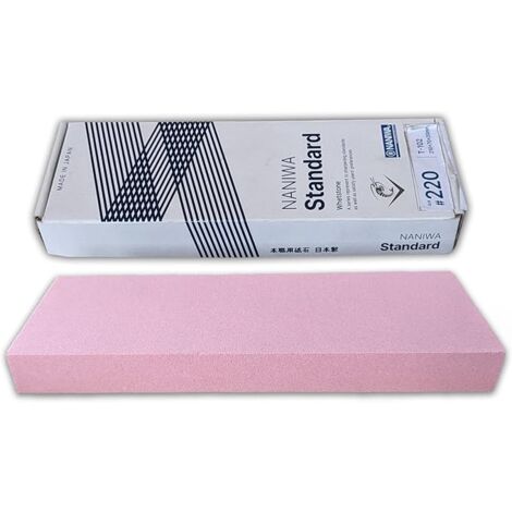 Naniwa - Standard Stone - Pietra Affilaccoltelli Tradizionale ad Immersione - Grana 220 Rosa