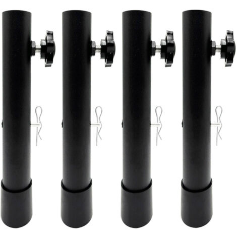 Nannigr 4pcs Table pliant étendurs extensions de la jambe du comptoir en acier inoxydable Type A 17,3 pouces (44 cm)