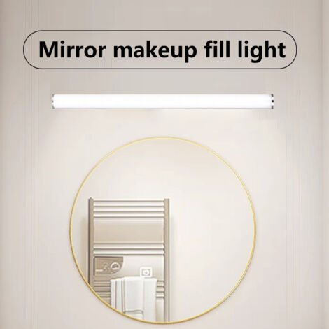 Nannigr 800LM 5W Applique murale LED sans fil rechargeable avec contrôle tactile pour miroir de maquillage, salle de bain