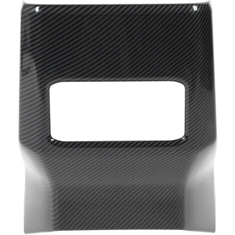 Nannigr Console centrale arrière couvercle de ventilation de ventilation de style carbone de style carbone Boîte à aspect de la boîte à air pour Triton L200 2023 à 2024