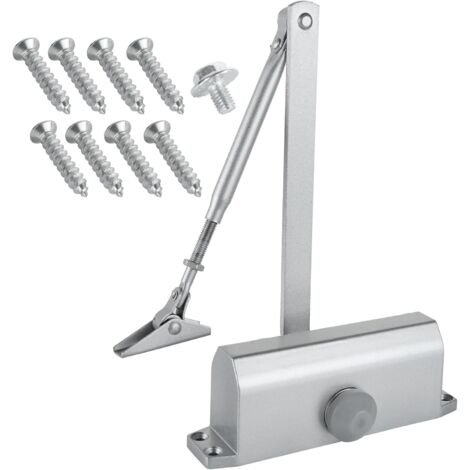 Nannigr Ferme-Porte Automatique Hydraulique, Groom Fermeture Porte, Ferme Porte à Ressort Réglable, Tampon Fermé Ferme Porte Automatique, Tampon Fermé usage Commercial et Résidentiel Porte de 35-60kg