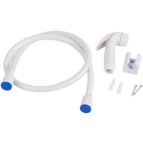 Nannigr Kit Shattaf de pulvérisation de couches de Bidet portatif de salle de bains de douche fixée au mur en plastique