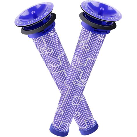 Nannigr Lot de 2 filtres V6 pour aspirateur Dyson DC58, DC59, V6, V7, V8 pré-filtres 965661-01