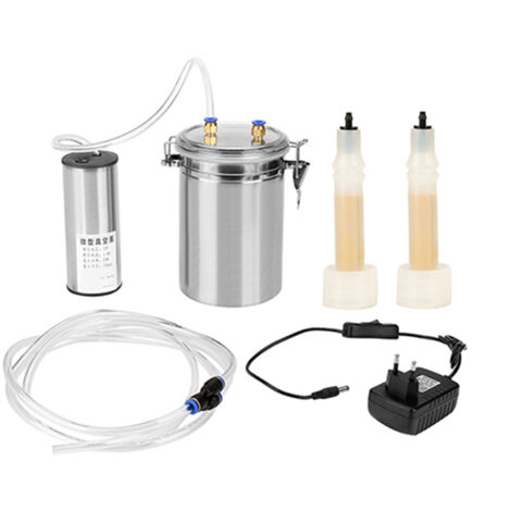 Nannigr Machine à traire électrique 2L, Portable, en acier inoxydable, pour moutons (110-240V)