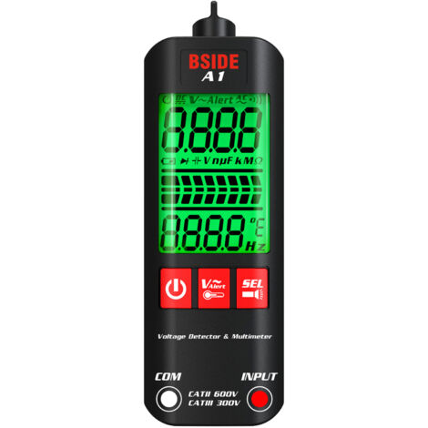 Nannigr Multimètre mini A1 TRMS NCV auto détection sans pile