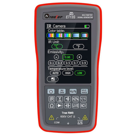 Nannigr Multimètre thermique ET13S écran tactile, lithium