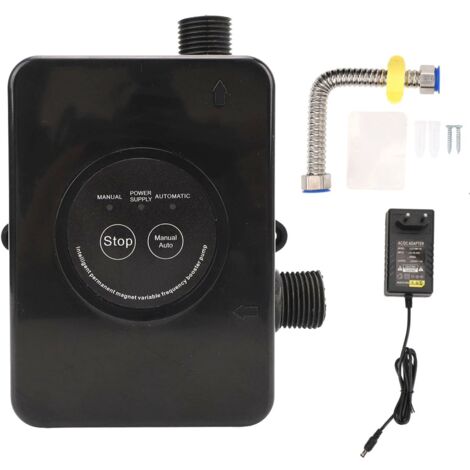 Nannigr Pompe de surpression d'eau automatique 100 W Contrôleur automatique DC 24 V 32 l/min pour robinet douche maison cuisine murale