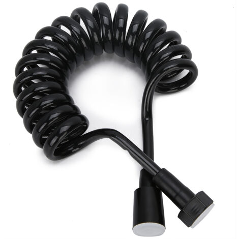 Nannigr Tuyau de douche de Bidet avec capuchon en cuivre de 2m, tuyau de douche à ressort Flexible et rétractable, accessoire